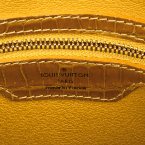 Louis Vuitton Crocodile Lockit PM Bag LV stamp