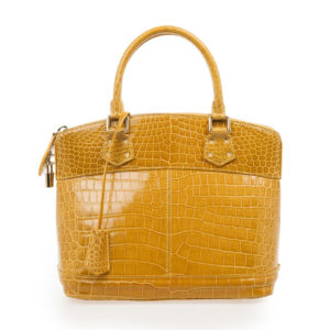 Louis Vuitton Crocodile Lockit PM Bag front