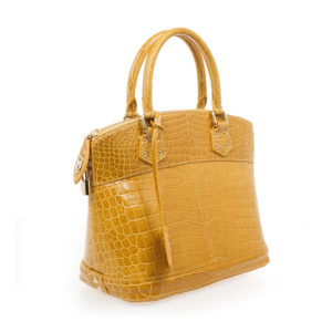 Louis Vuitton Crocodile Lockit PM Bag side