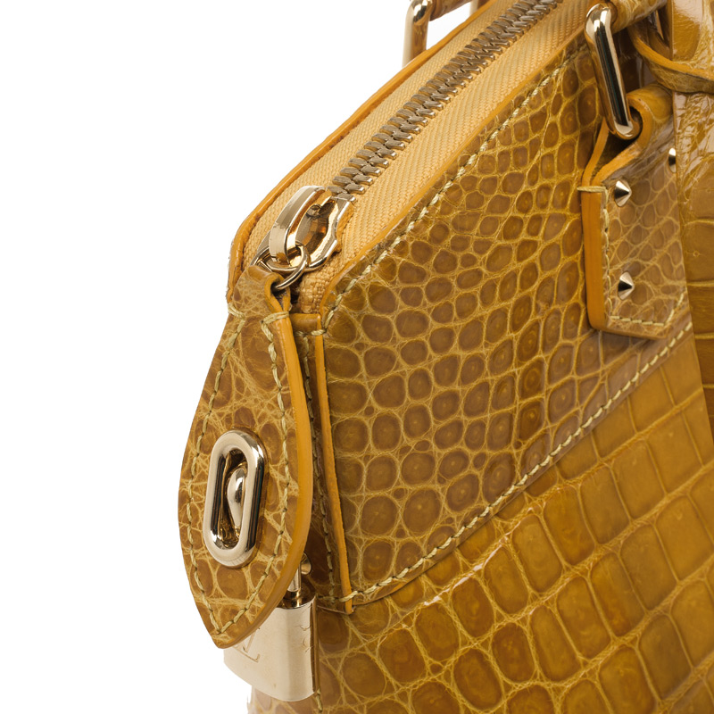 Lockit crocodile handbag Louis Vuitton Brown in Crocodile - 14484053