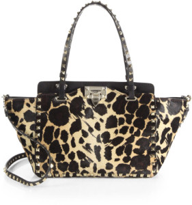 Animal Rockstud Cavallio Mini Leather Tote