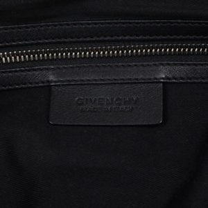 Givenchy Black Nightingale Medium Bag brand tag