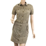 Burberry Brit Short Sleeve Military Dress