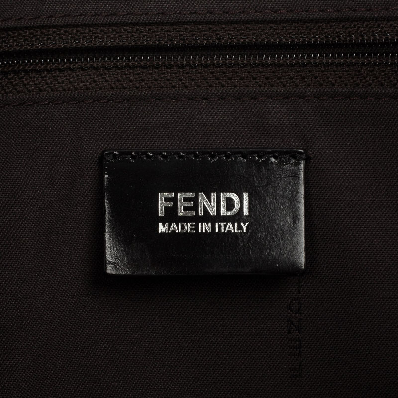 Fendi Brown Pequin Striped Shopper Bag Fendi label - Inside The Closet