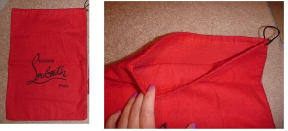 Box of authentic and fake Christian Louboutin Shoes