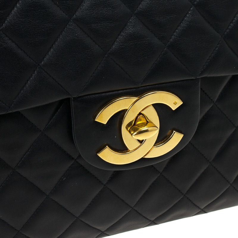 Chanel Maxi Lambskin Flap Bag Lc 1 6 Inside The Closet