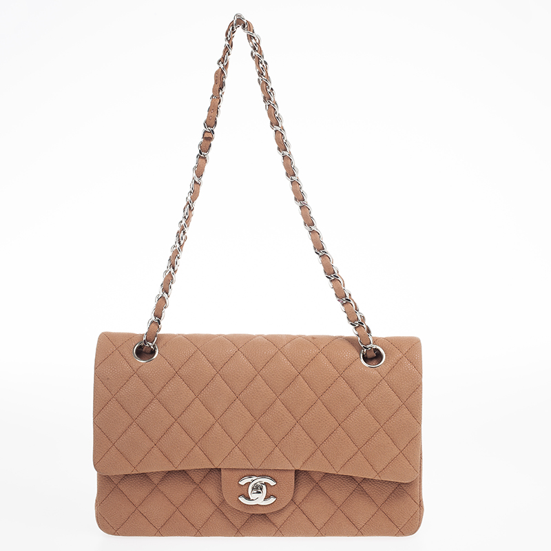 Chanel Nude Classic Medium Flap Bag Lc 1 2 Inside The Closet