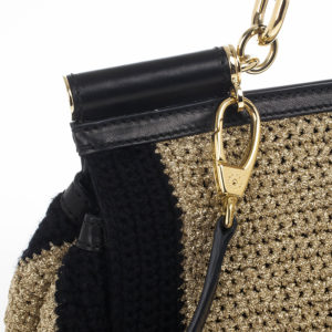 Top left of the D&G Beige Raffia