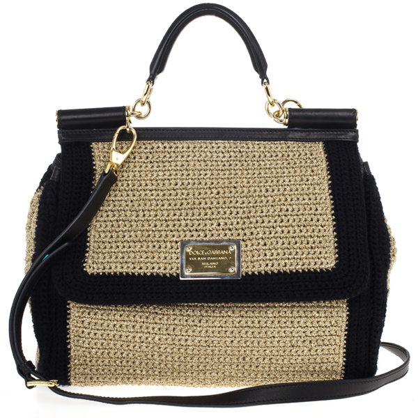 dolce and gabbana woven bag