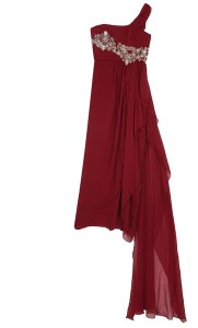 Shot of the Marchesa One Shoulder Dress