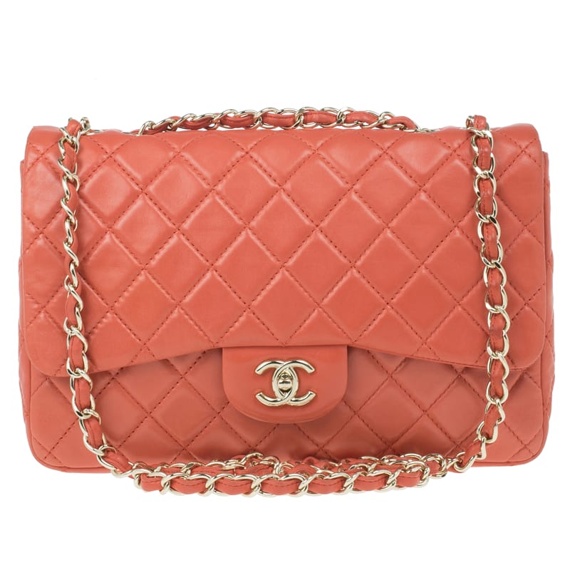 Chanel Orange Maxi Flap Bag Dhs16,435
