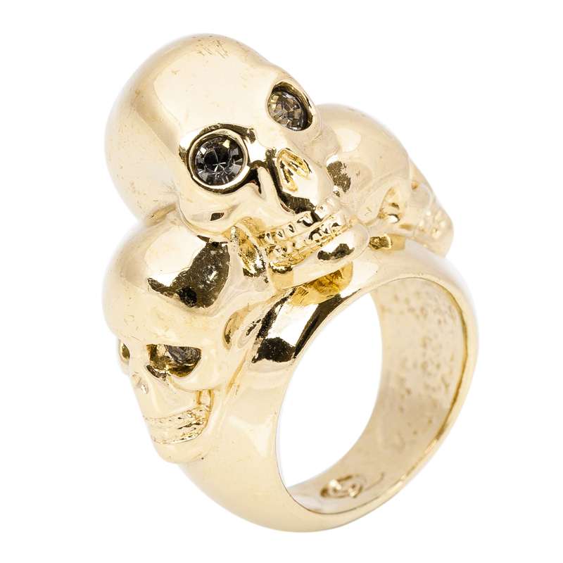 Alexander McQueen Skull Ring Size 54 Dhs610