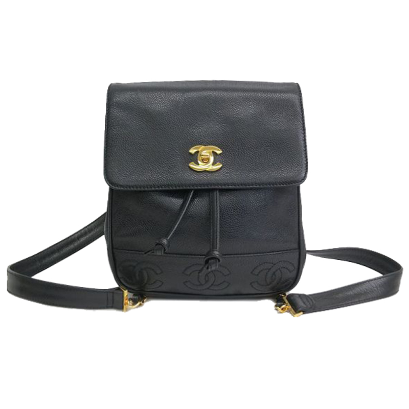 Black CC Caviar Backpack USD 3,022