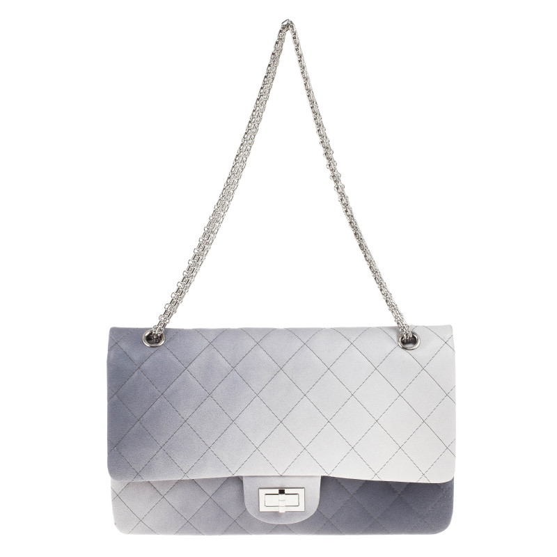 Grey Degrade Leather Quilted 2.55 Reissue 227 Double Flap USD 4,505