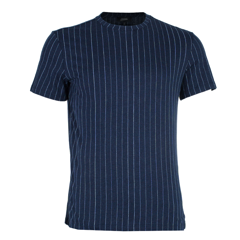 Jean Paul Gaultier Mens Pinstriped T-Shirt L