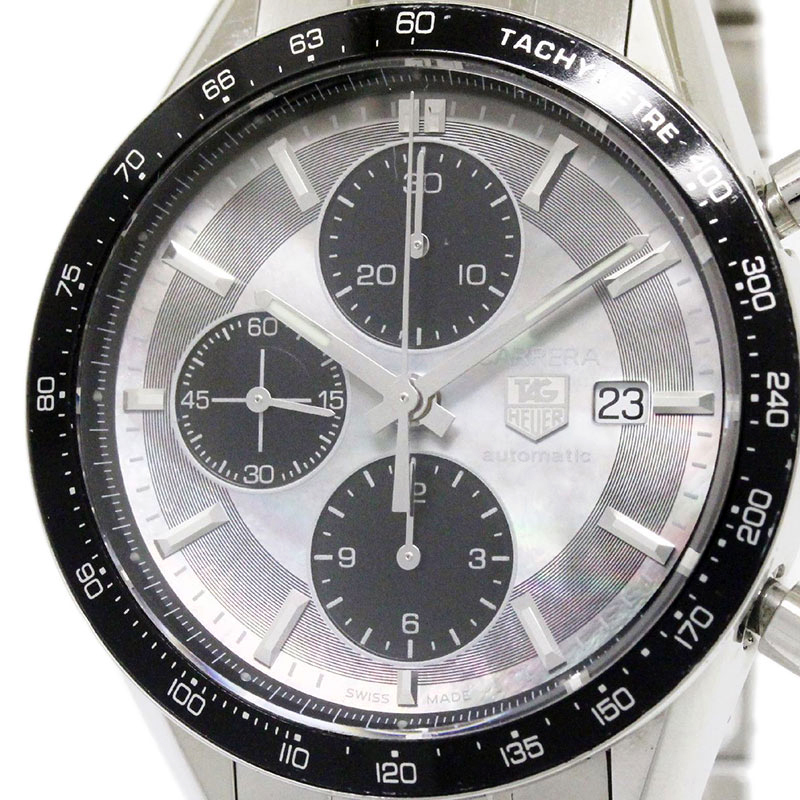 Tag Silver Heuer Stainless Steel Carrera Men’s Wristwatch 41MM