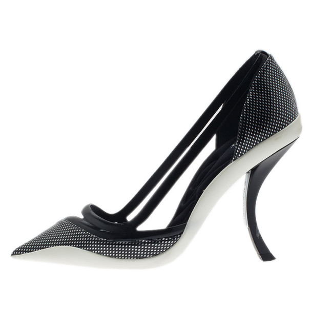 Dior Black Leather Pointed Toe Pumps Size 36.5