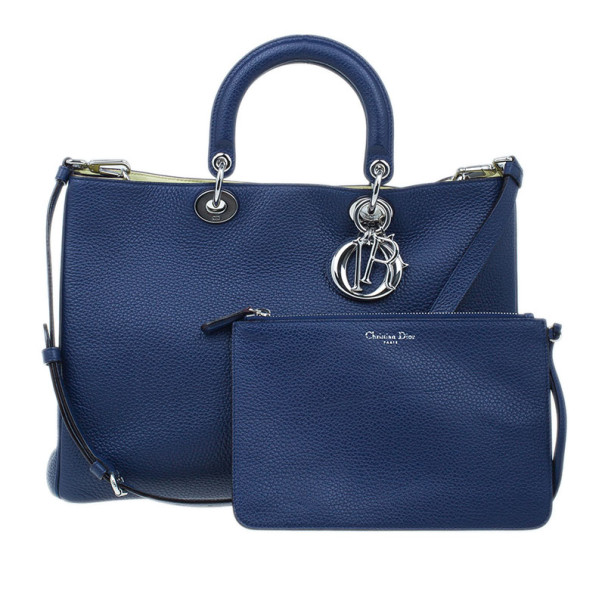 Dior Navy Blue Large Diorissimo Tote