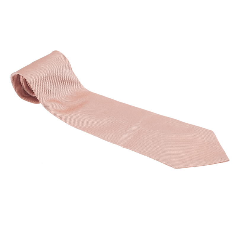 Versace Pink Silk Tie