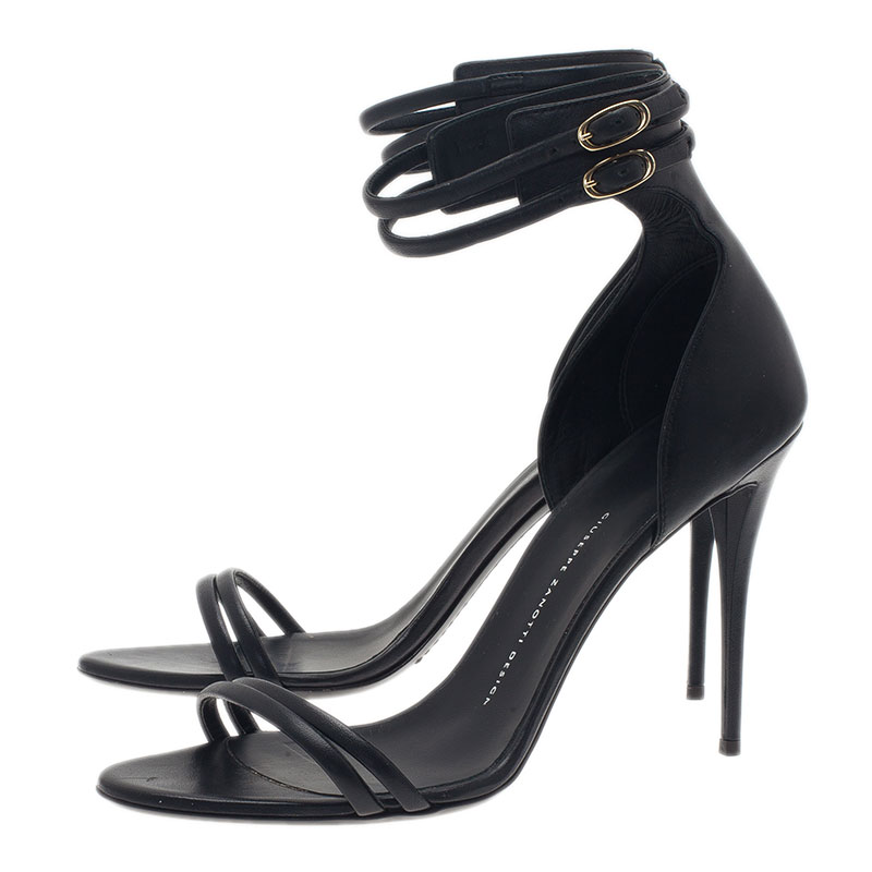 Giuseppe Zanotti Black Sandals Size 40