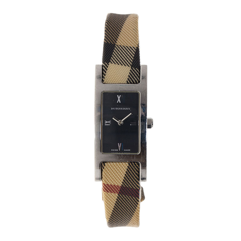Burberry Black Stainless Steel The Pioneer Women's Wristwatch 20MM