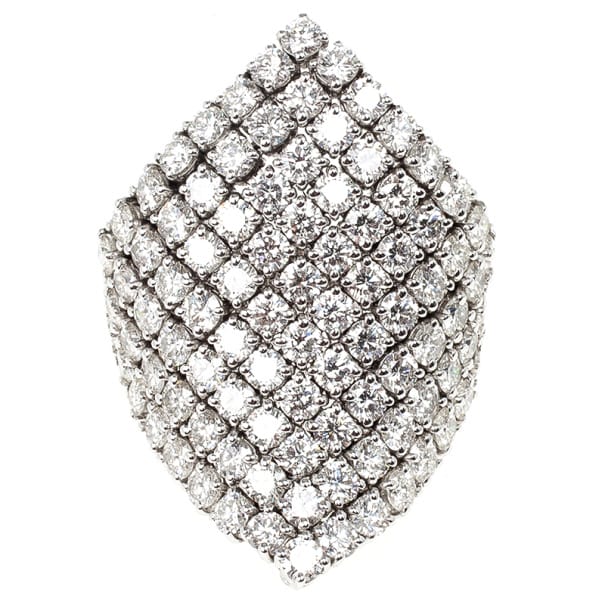 Damiani Diamond Rhombus Shape Ring Size 55 USD 36,000