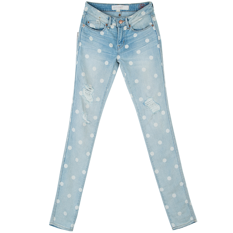Marc by Marc Jacobs Lily Dot Blue Ripped Jeans S