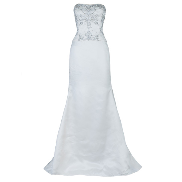 Reem Acra Harmony Embellished Wedding Dress M