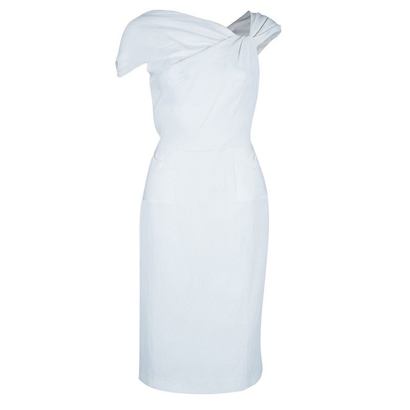 RM by Roland Mouret White Asymmetric Dress M