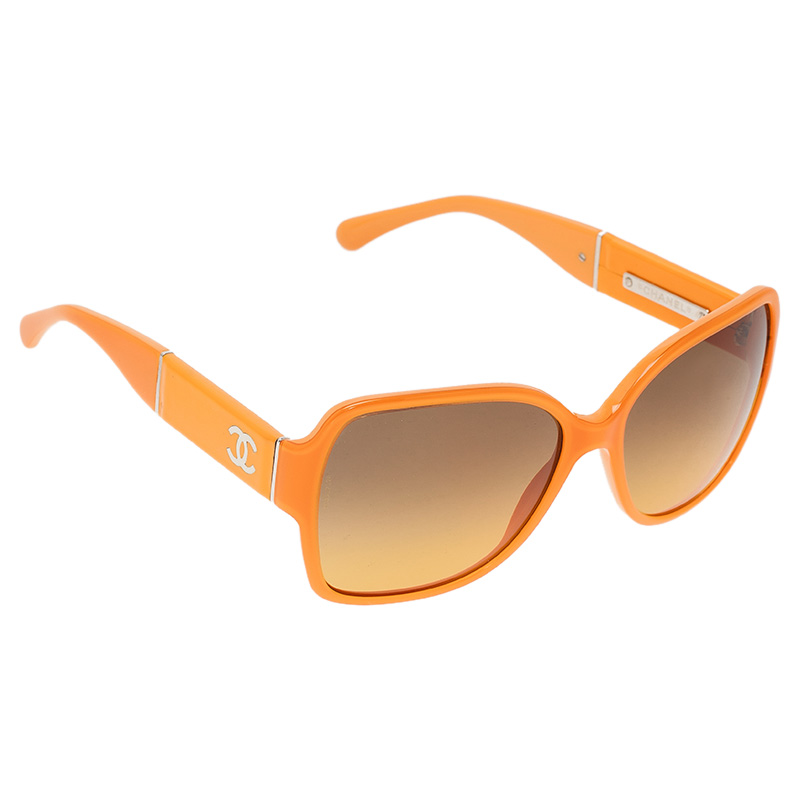 Chanel Orange 5229Q Oversized Sunglasses
