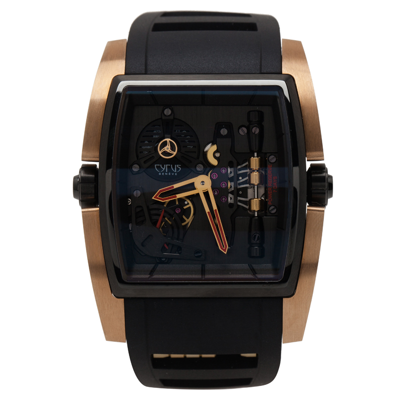 Cyrus Black 5N Gold & Black DLC-Coated Titanium Kambys Limited Edition 8:188 Men's Wristwatch 50MM