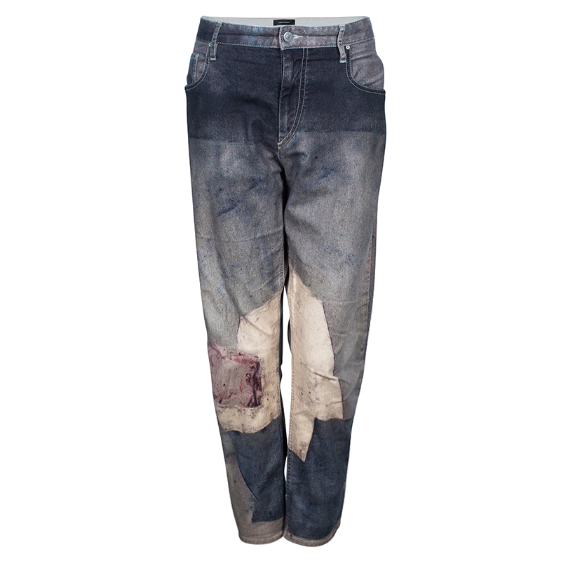 Isabel Marant Printed Denim Jeans L