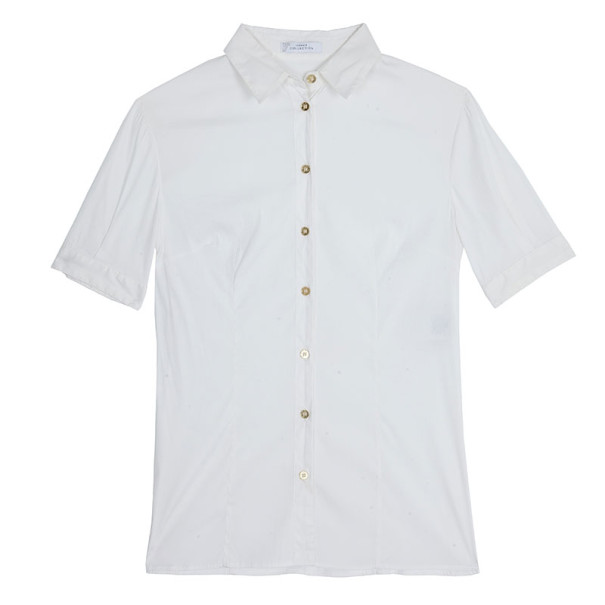 Versace White Short Sleeve Shirt M