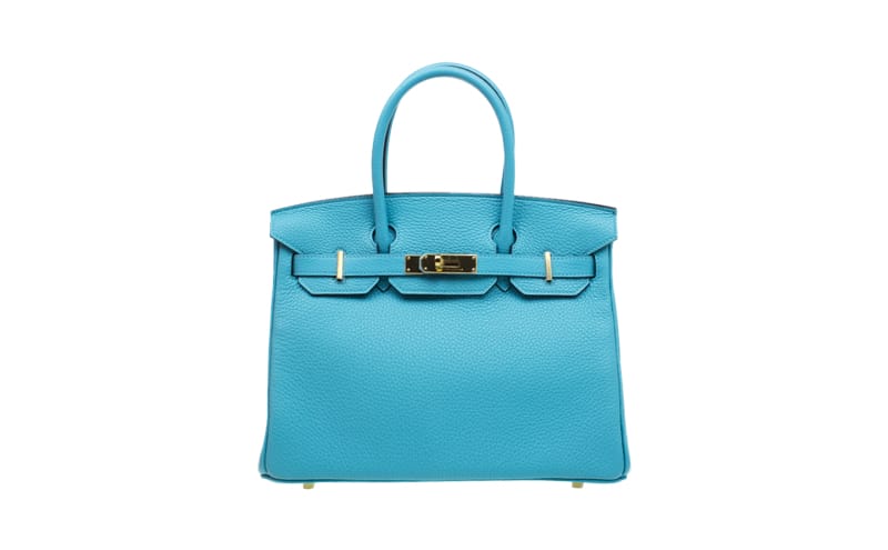Bag of the Week: Hermes Blue Clemence Birkin 30