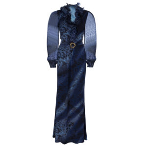 Class by Roberto Cavalli Grey Animal Print Maxi Dress M