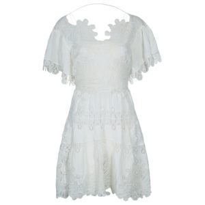 Chloe White Lace Dress S