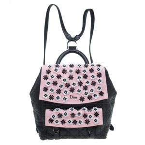 Dior Black:Pink Lambskin Stardust Backpack
