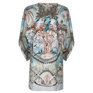 Hermes Silk Printed Shift Dress M