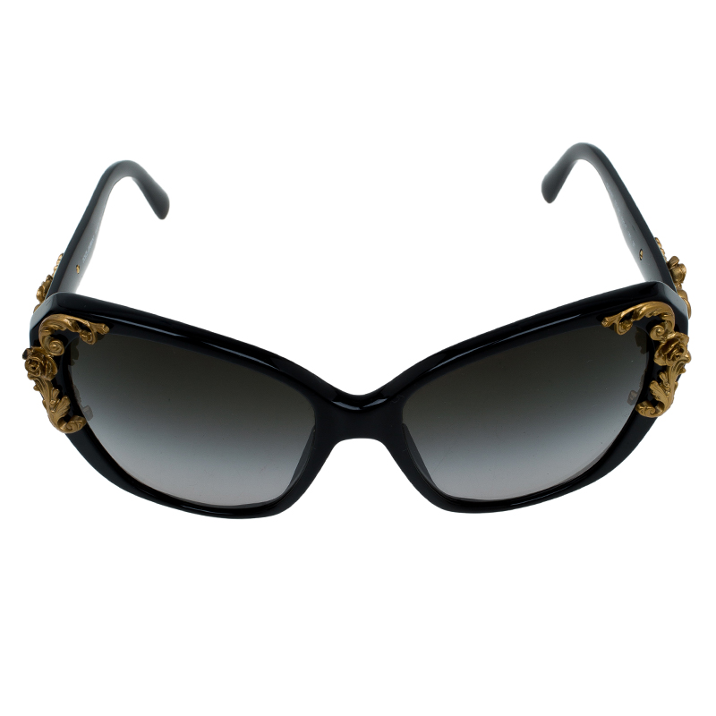 Dolce and Gabbana Black Sicilian Baroque Sunglasses