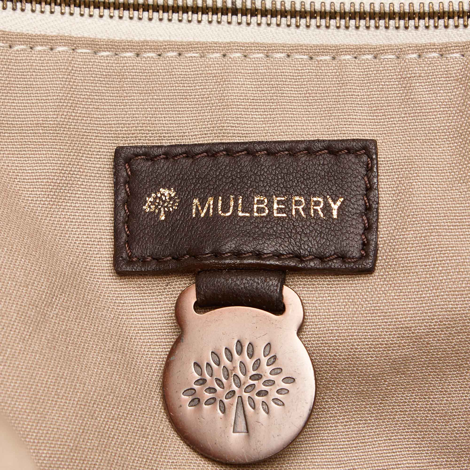 Mulberry - Heritage Leather-Trimmed Logo-Print Canvas Wash Bag Mulberry
