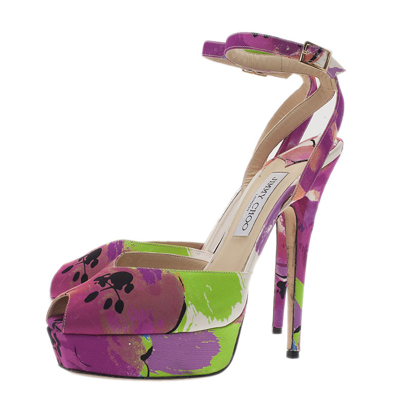 jimmy choo floral shoes