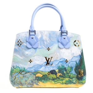 Louis Vuitton x Jeff Koons Montaigne Vincent Van Gogh Masters MM Lavender  Multicolor in Coated Canvas with Brass - US
