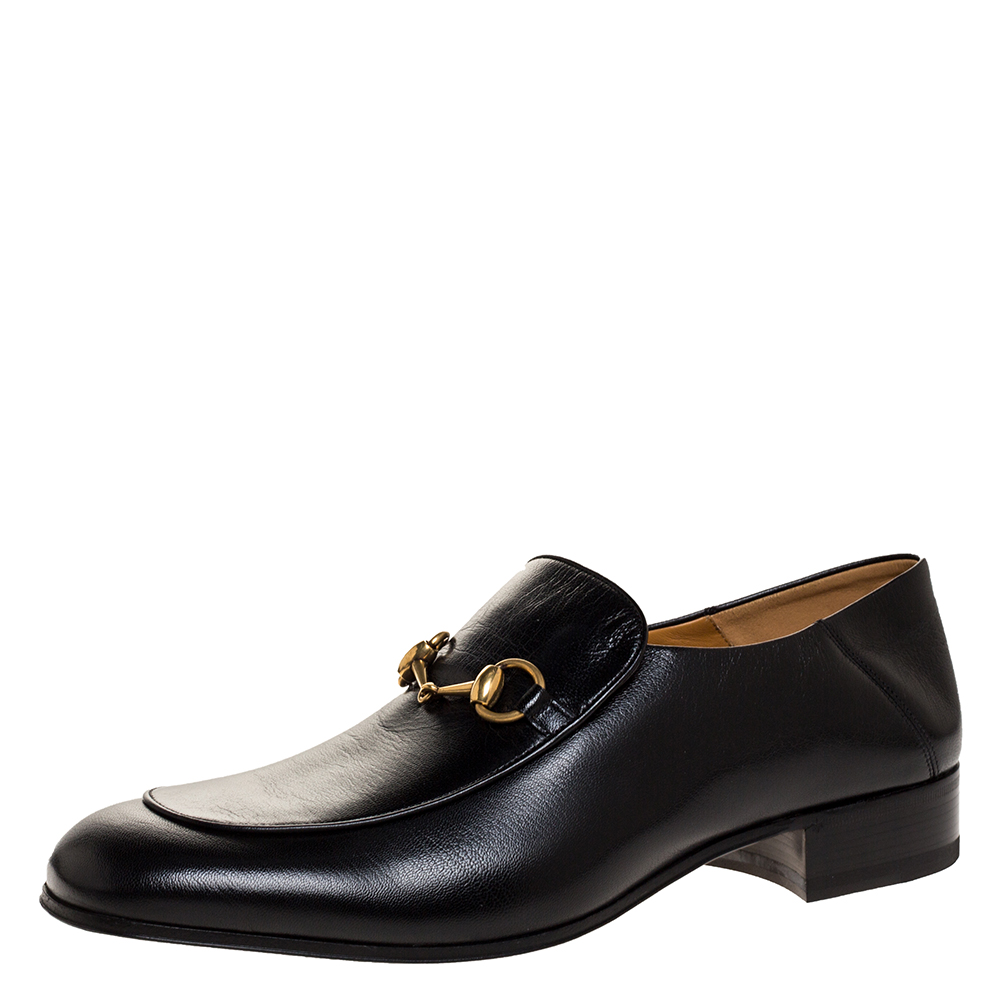 gucci mens shoes black classic