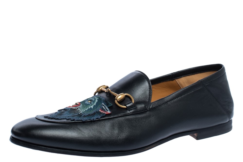 Gucci hot sale wolf loafers