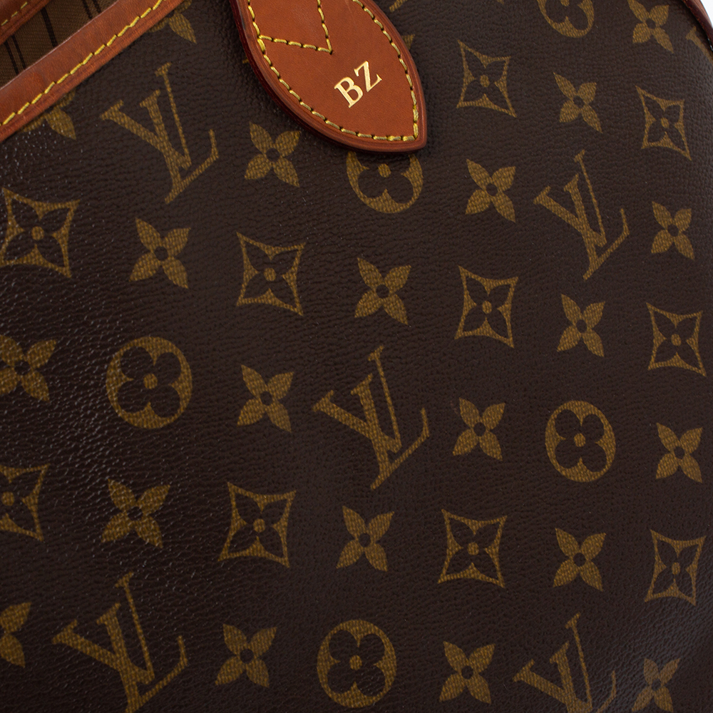 louis vuitton neverfull with flowers