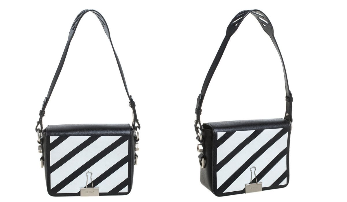 Off-White c/o Virgil Abloh Black Sculpture Binder Clip Bag