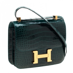 Hermes Vert Jade Re-Edition Constance 24 Bag – The Closet