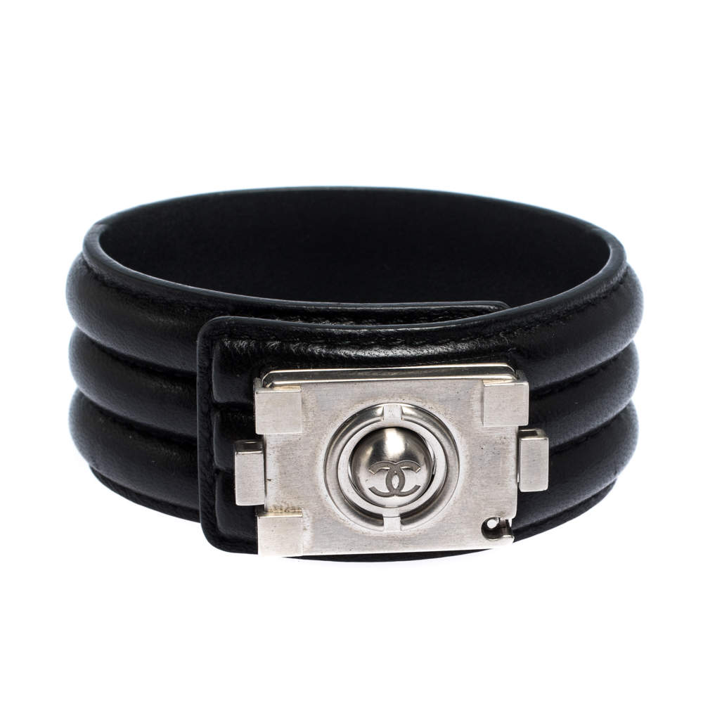 chanel leather bracelet