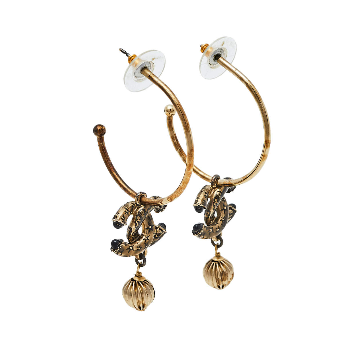 Chanel hoop earrings