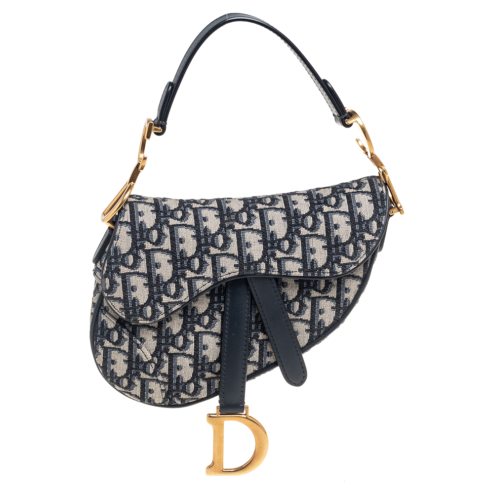 Christian Dior Bicolor Oblique Saddle Belt Bag – The Closet